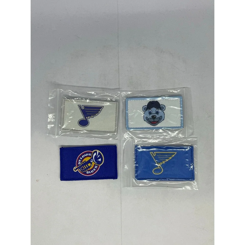 St. Louis Blues Decades Gray Ripstop Hat Cap NHL 4 Hockey Patches Hook/Loop